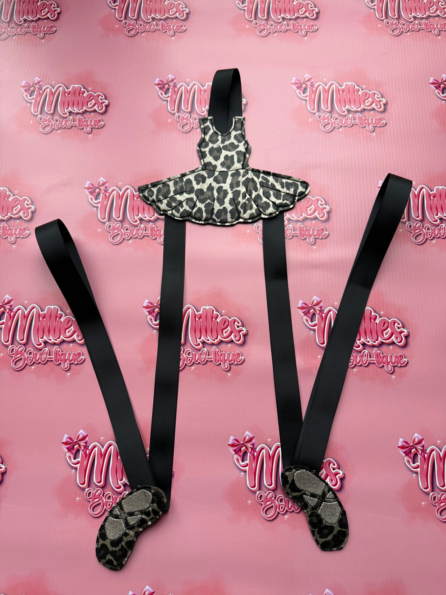 Leopard Print Dress Bow Holder