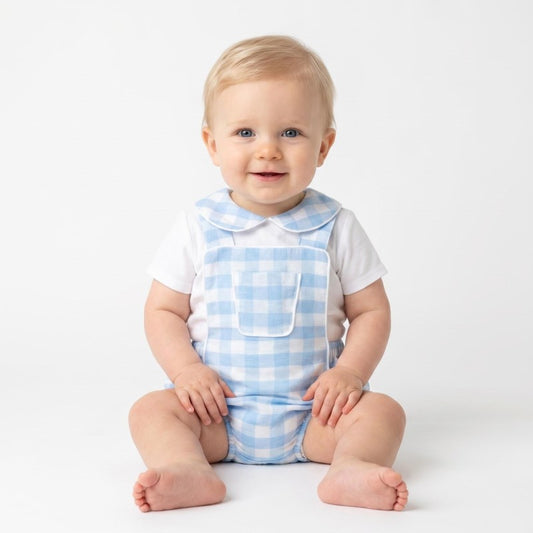 Wee Me Boys Checkered Romper