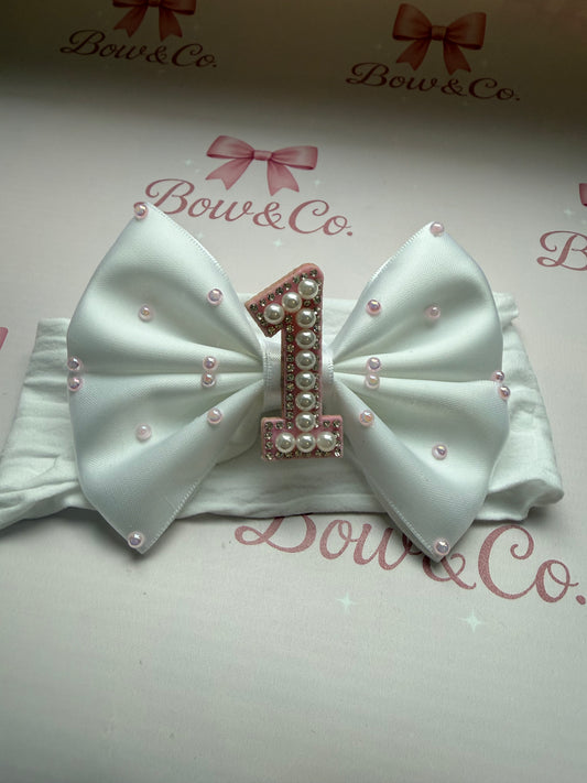 Pearl Birthday Bow