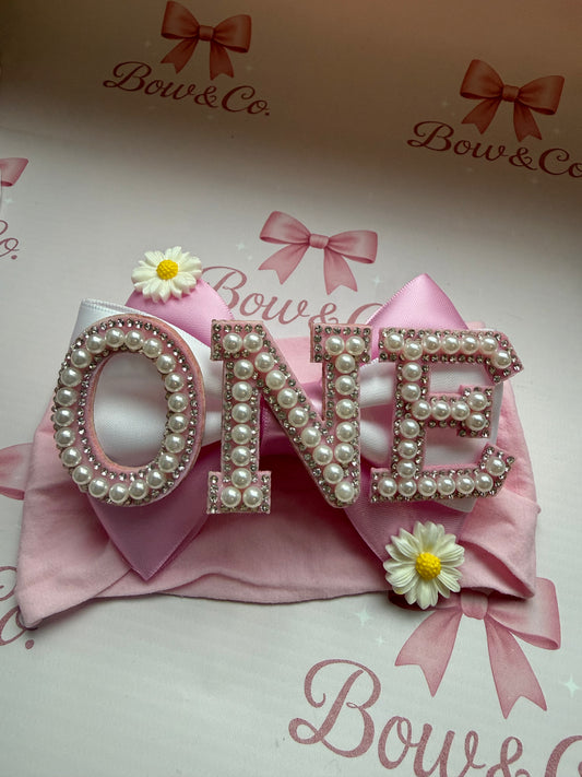 Letter birthday bow