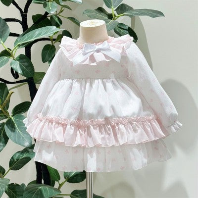 Wee Me Pink Bow Puffball Dress
